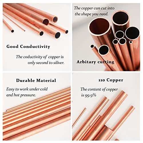 Tynulox OD 99.9% Copper Tube 0.5mm Wall × 300mm Length × - Image 5