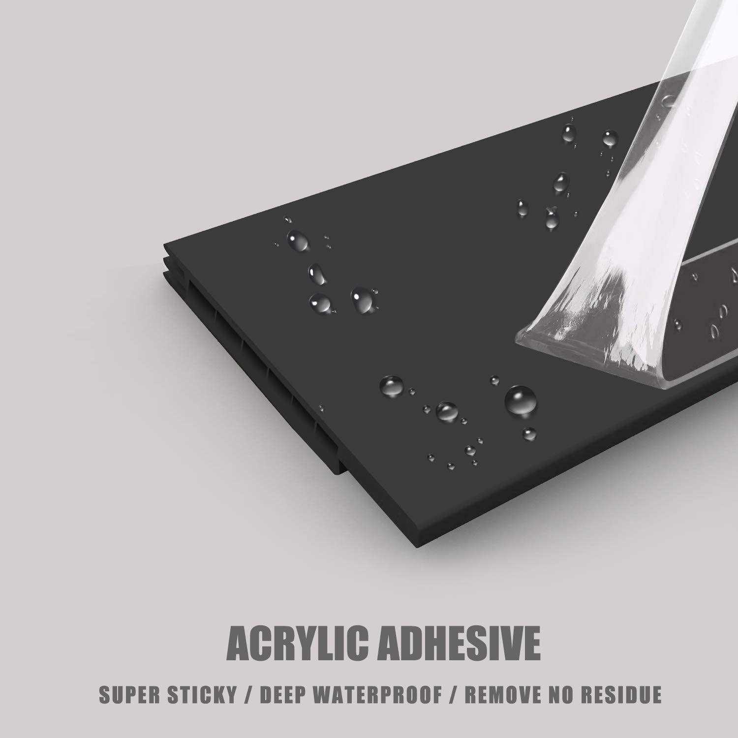 Upgraded Door Draft Stopper for Large Gap,Widened Door Sweep Seal Gap Up to 1-2/5 for Interior, Exterior and Garage Doors - Image 3