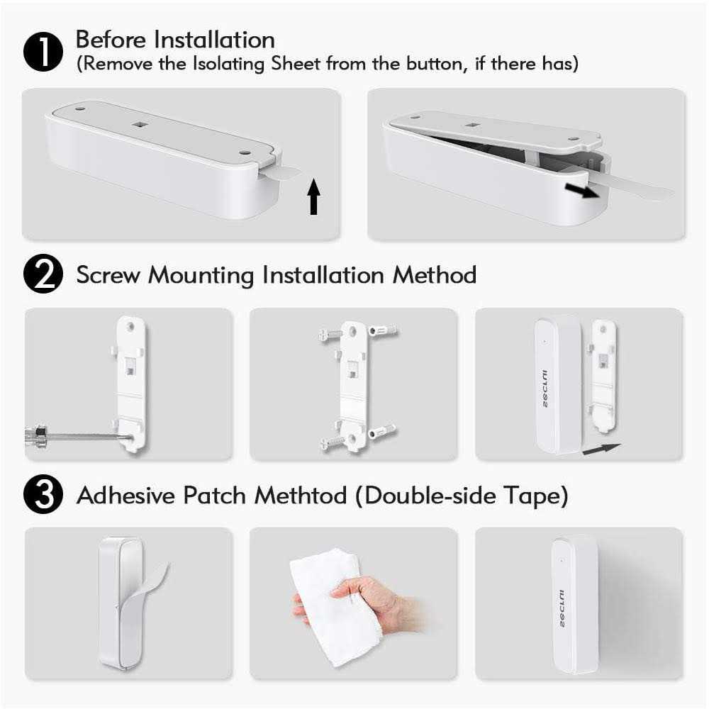 SECRUI Door Chime Door Sensor Chime with Adjustable Volume Easy Installation - Image 5