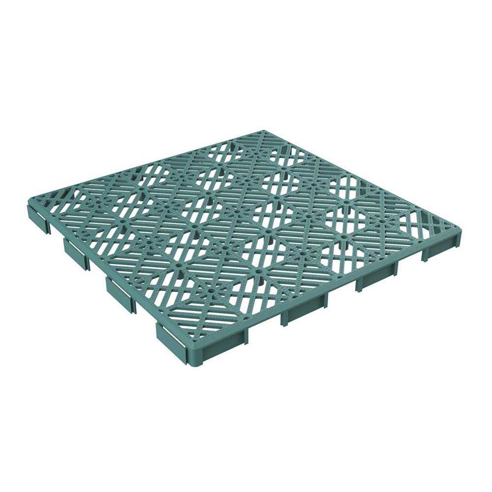 Pure Garden Patio & Deck Tiles-Interlocking Diamond Pattern Outdoor Flooring Pavers - Image 3