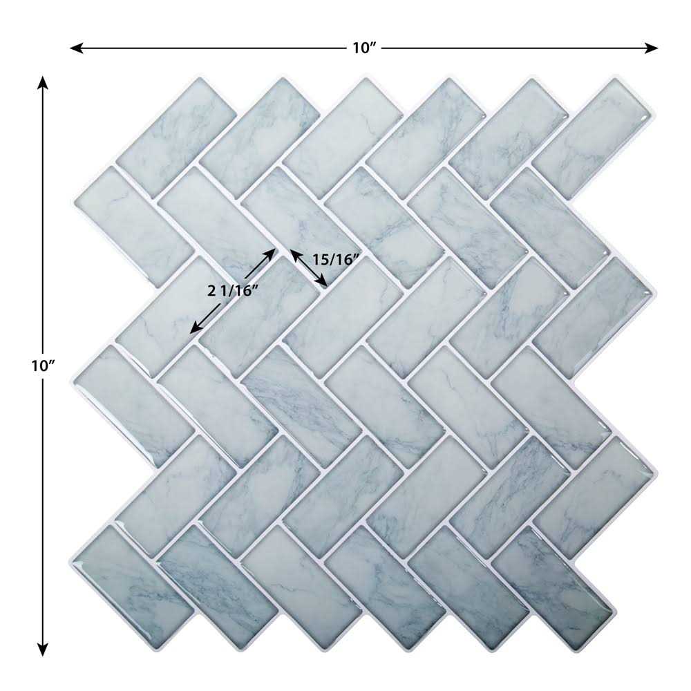 Truu Design Plastic Peel/Stick Backsplash Wall Tile Set - Image 5