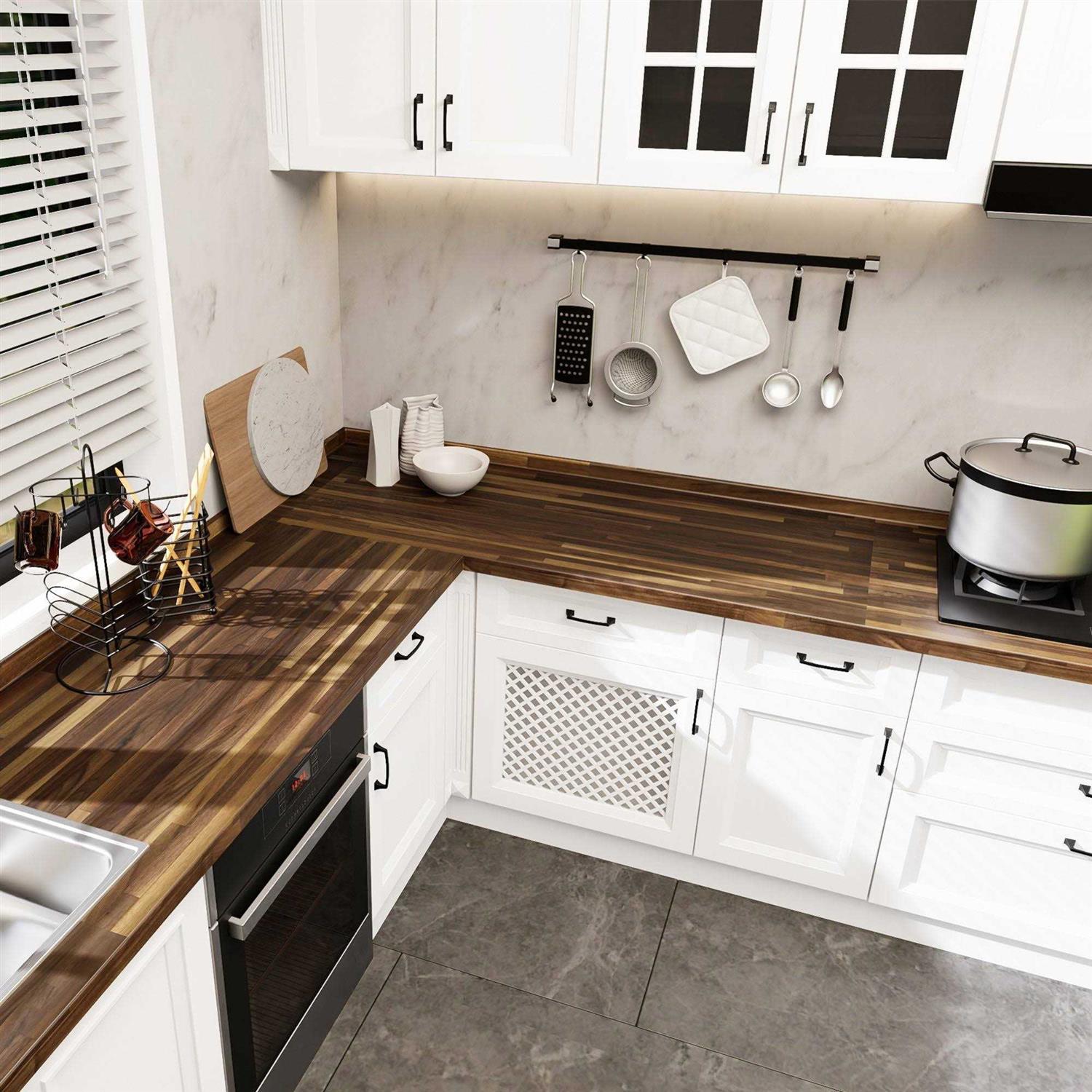 Consdan Butcher Block Counter Top Walnut Solid Hardwood Countertop - Image 5