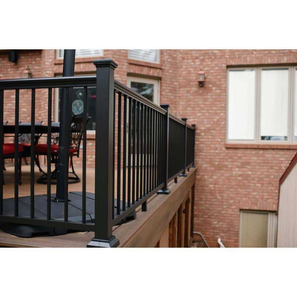 Aria Railing 36 in. x 6 ft Powder Coated Aluminum Preassembled Deck Railing - Image 5