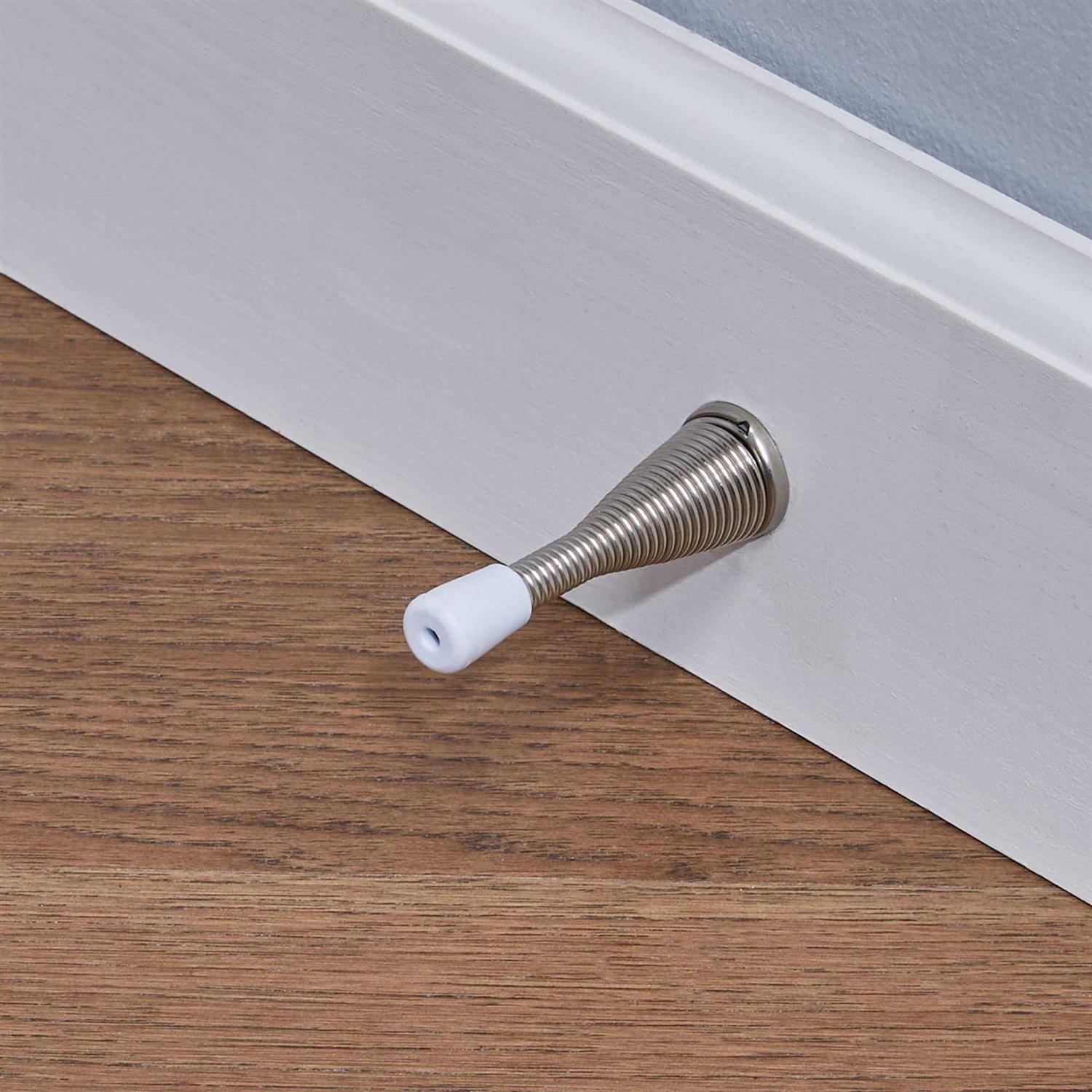 ReliaBilt 2-9/10-in Satin Nickel Spring Door Stop Rubber 32026TNXLG - Image 4