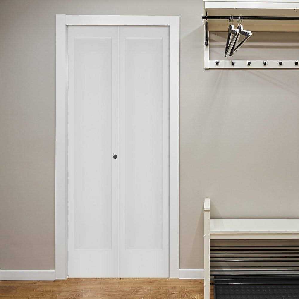 Trimlite 80 Primed 1-Panel Interior Flat Panel Bifold Door And Hardware - Image 4