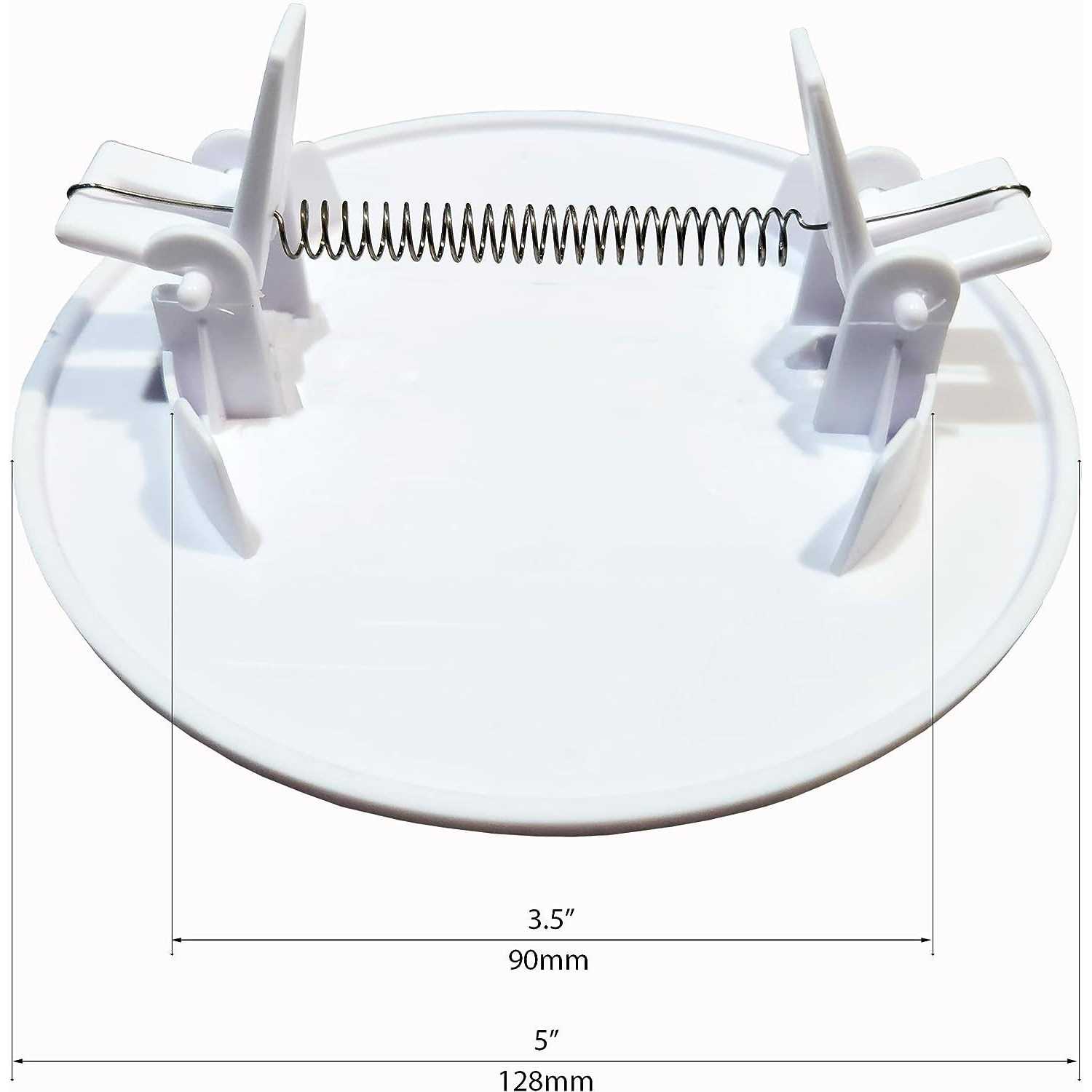 EASY-EXS Access Panel Round Spring-Clip Plastic White - Image 3