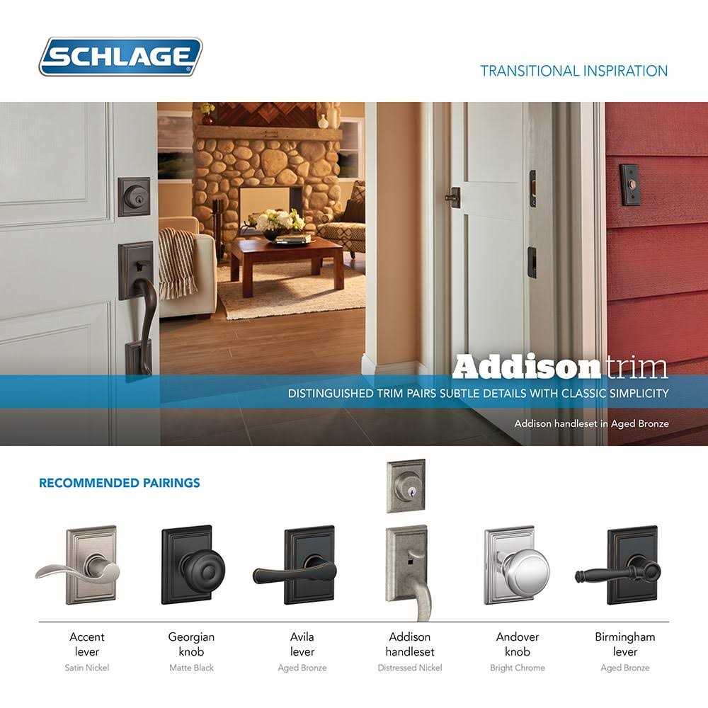 Schlage Andover Knob with Addison Trim F170AND - Image 4