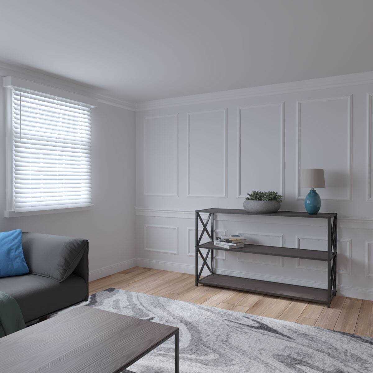 94 1/2L Ashford Square Panel Stacked Wall Wainscot Paneling Kit Ekena Millwork - Image 5