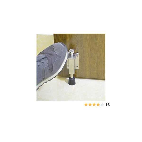 Advanced Stainless Steel Door Stopper Spring Loaded Telescopic Step On Door Holder Stop & Release by Foot - Image 3