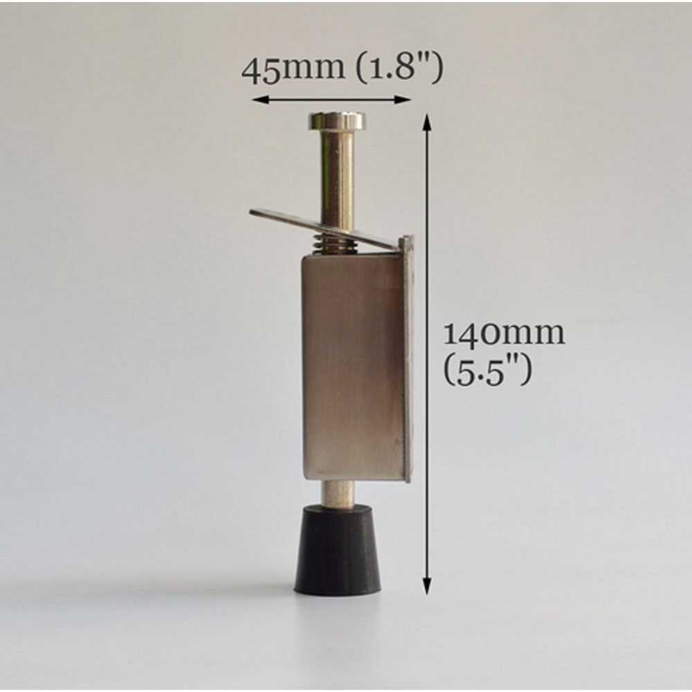 Advanced Stainless Steel Door Stopper Spring Loaded Telescopic Step On Door Holder Stop & Release by Foot - Image 4
