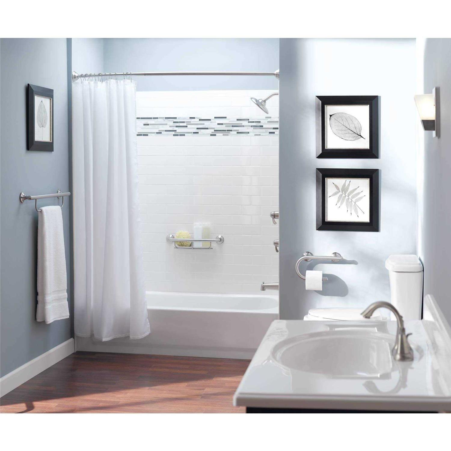 Moen Chrome 16 Grab Bar with Shelf LR2356DCH - Image 2