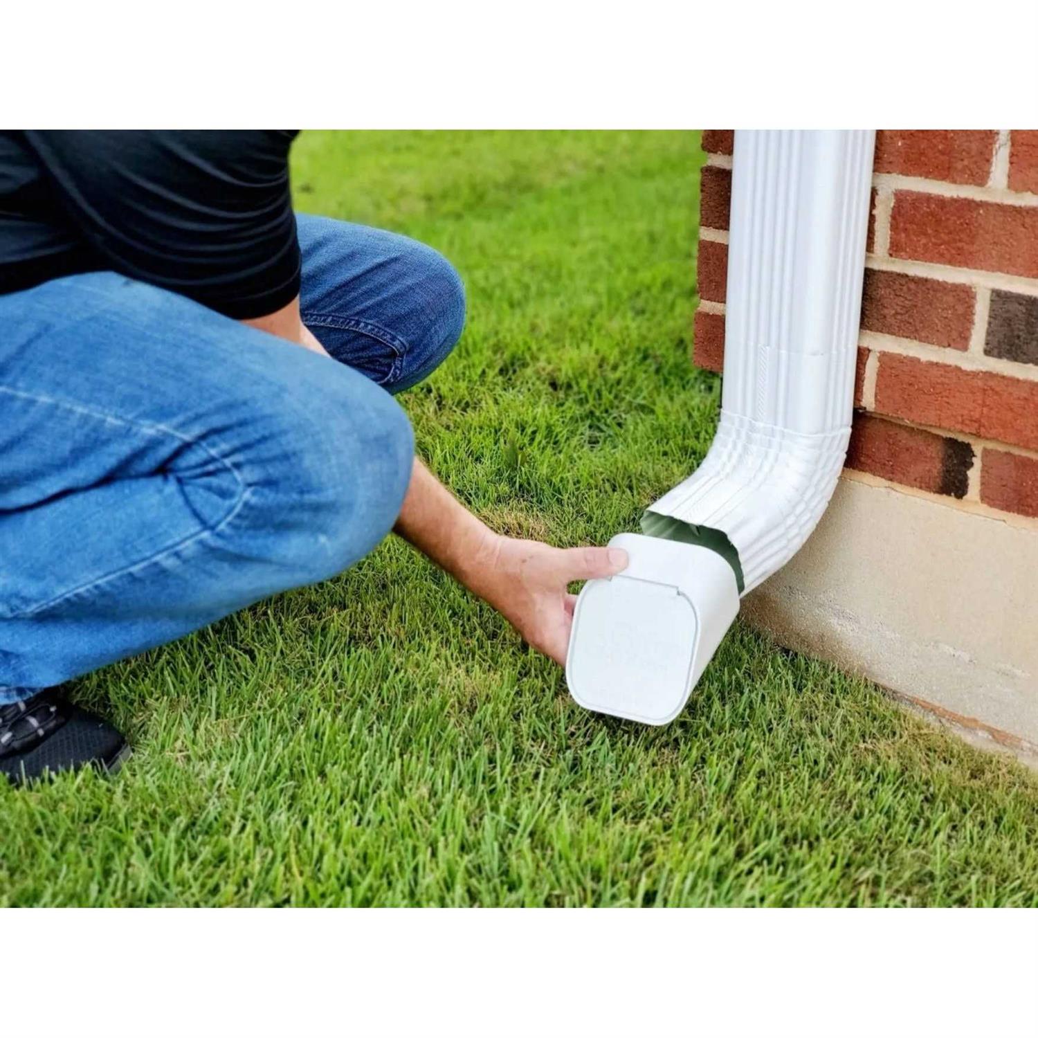 GutterGate Type A 3 in. x 4 Plastic Downspout Extension - Image 4