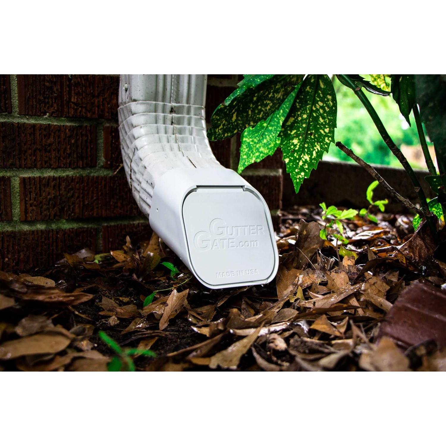 GutterGate Type A 3 in. x 4 Plastic Downspout Extension - Image 5