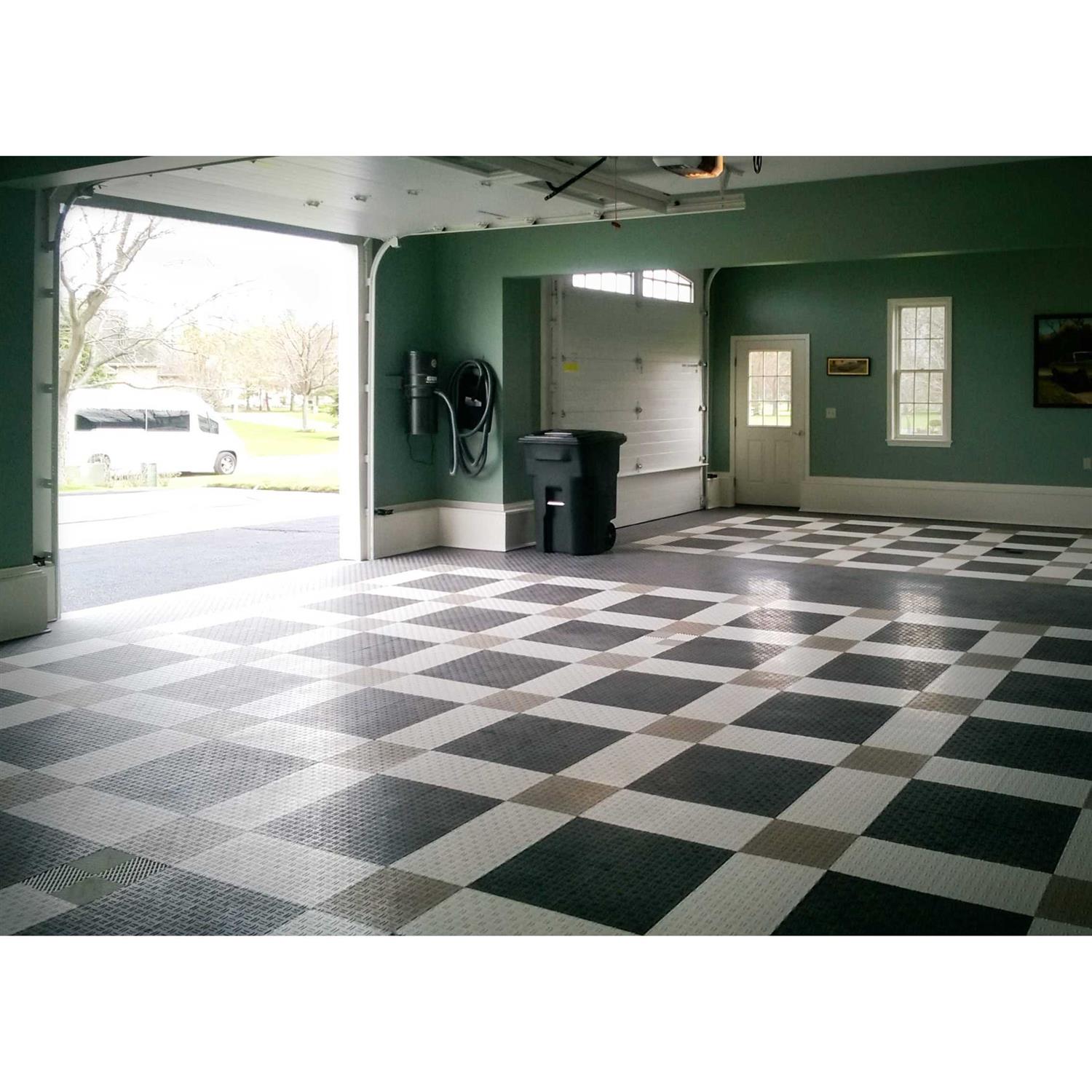 Big Floors Garagetrac Diamond Durable Copolymer Interlocking Modular Non-Slip Garage Flooring Tile - Image 5