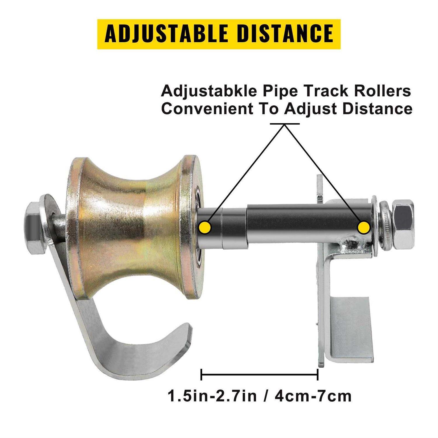 VEVOR Chain Link Rolling Gate Kit Galvanized Steel Rolling Fence 6 Universal Track Bracket Chain Link Rolling Gate Hardware Kit 2 Solid Rubber YDMHSTJL3CIQXX1IWV0 - Image 5