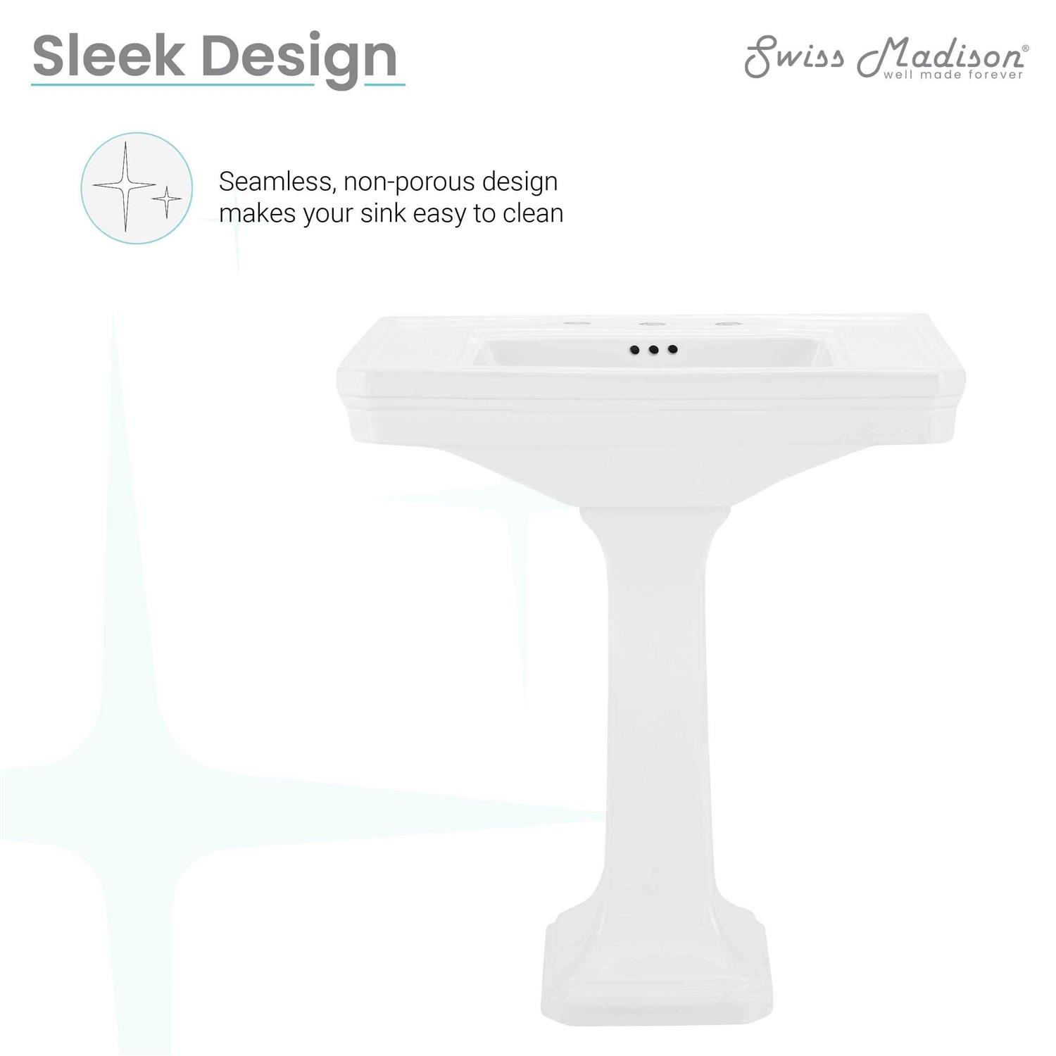 Swiss Madison Ceramic Vanity Sink Top - Image 4