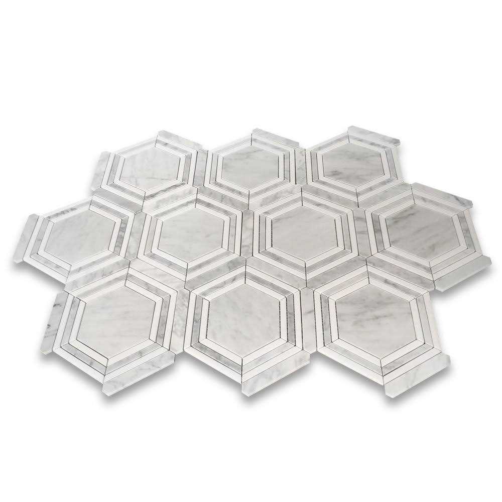 9 x 8 Marble Mosaic Wall & Floor Tile Marble Online Marble - Image 4