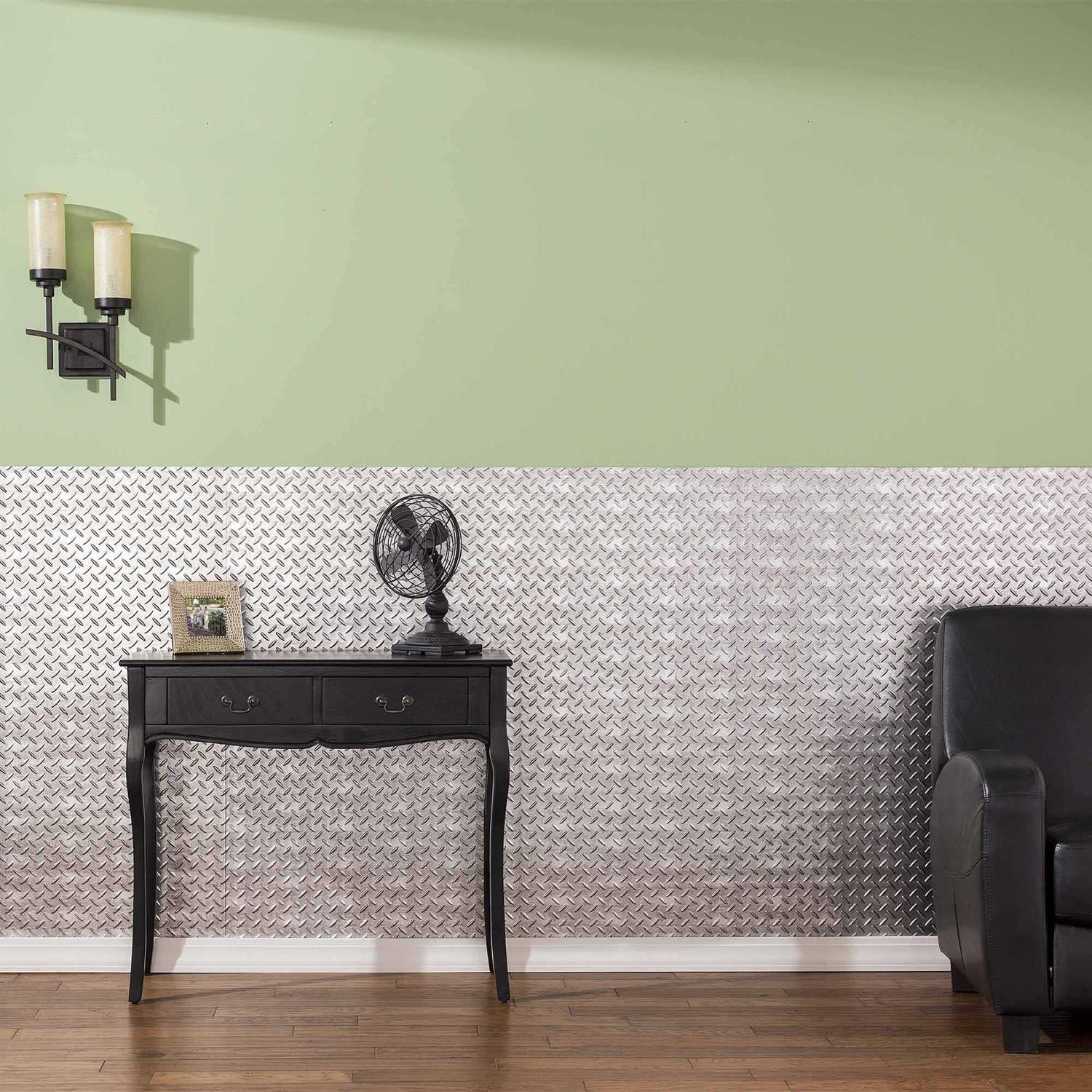 96W x 48H Fasade Diamond Plate Wall Panel - Image 5