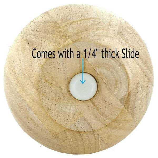 American Pro Decor Stained Solid Hardwood Round Bun Foot - Image 3