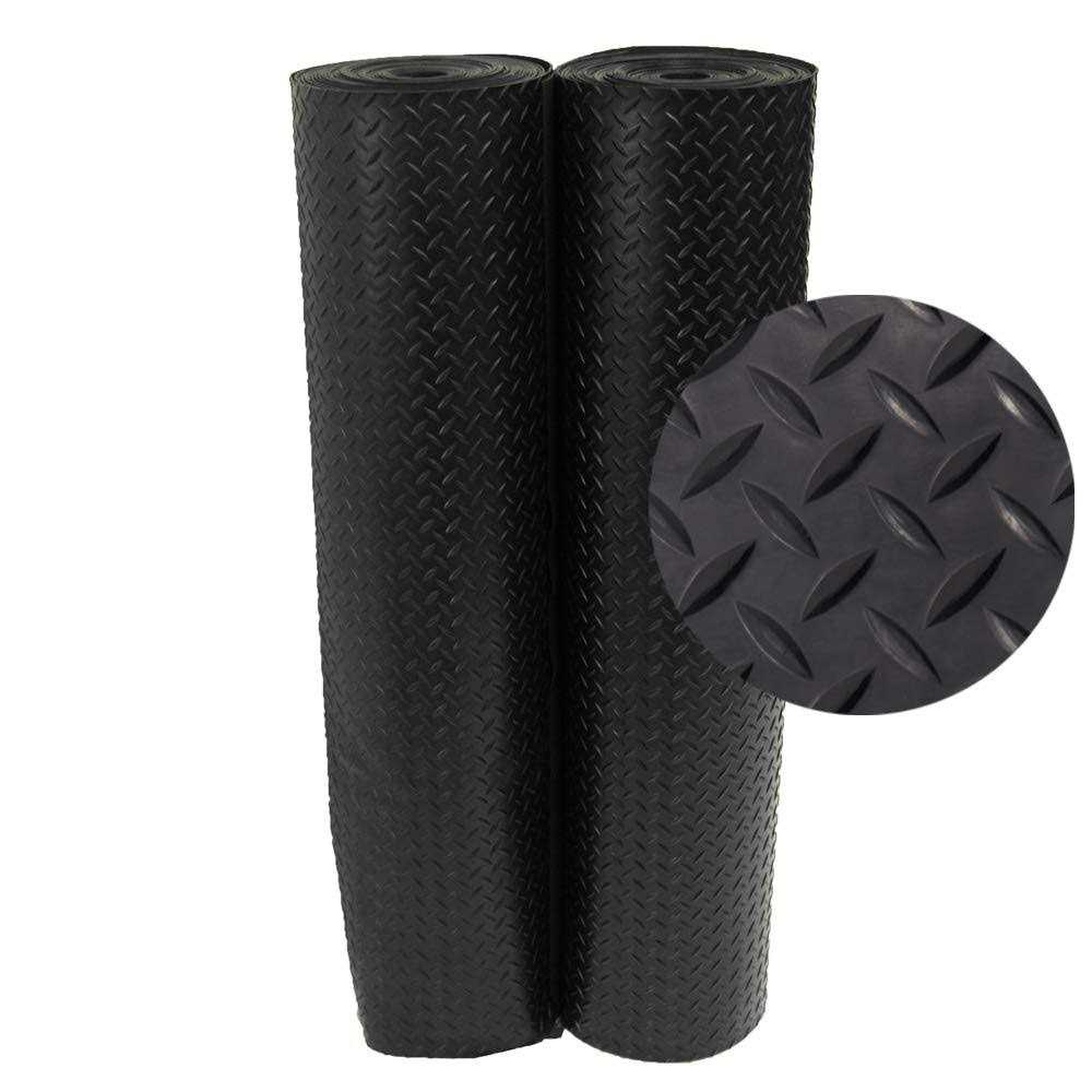 Rubber-Cal Diamond-Plate 4 ft. x 1 ft. Garage Flooring Roll - Image 5