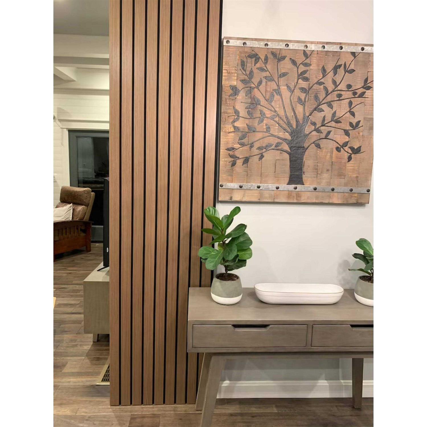 96 in. x 4.8 in x 0.5 in. Acoustic Vinyl Wall Cladding Siding Board - Image 3