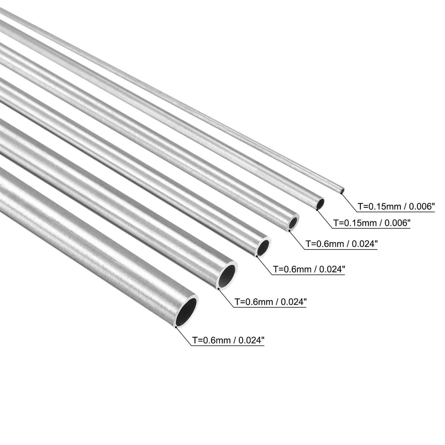 uxcell 304 Stainless Steel Round Tube OD 1mm Wall Thickness 250mm Length - Image 4