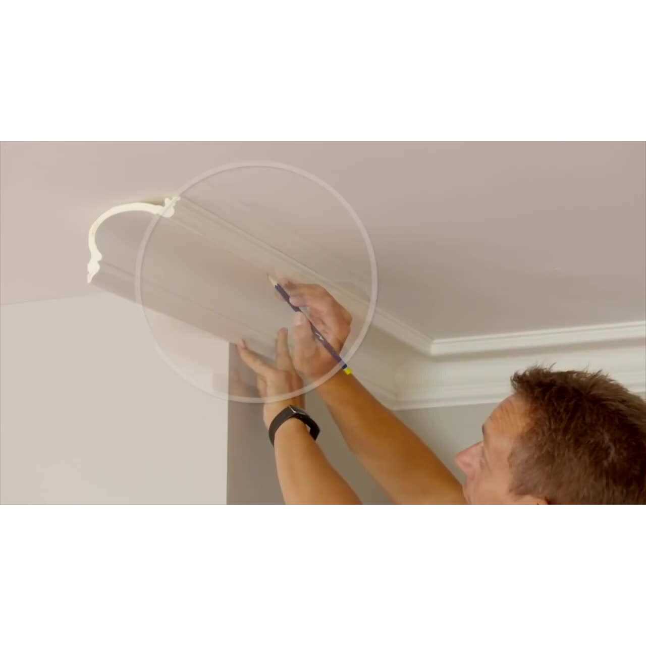 78-3/4 in Primed White Plain Polystyrene Crown Moulding Orac Decor - Image 5