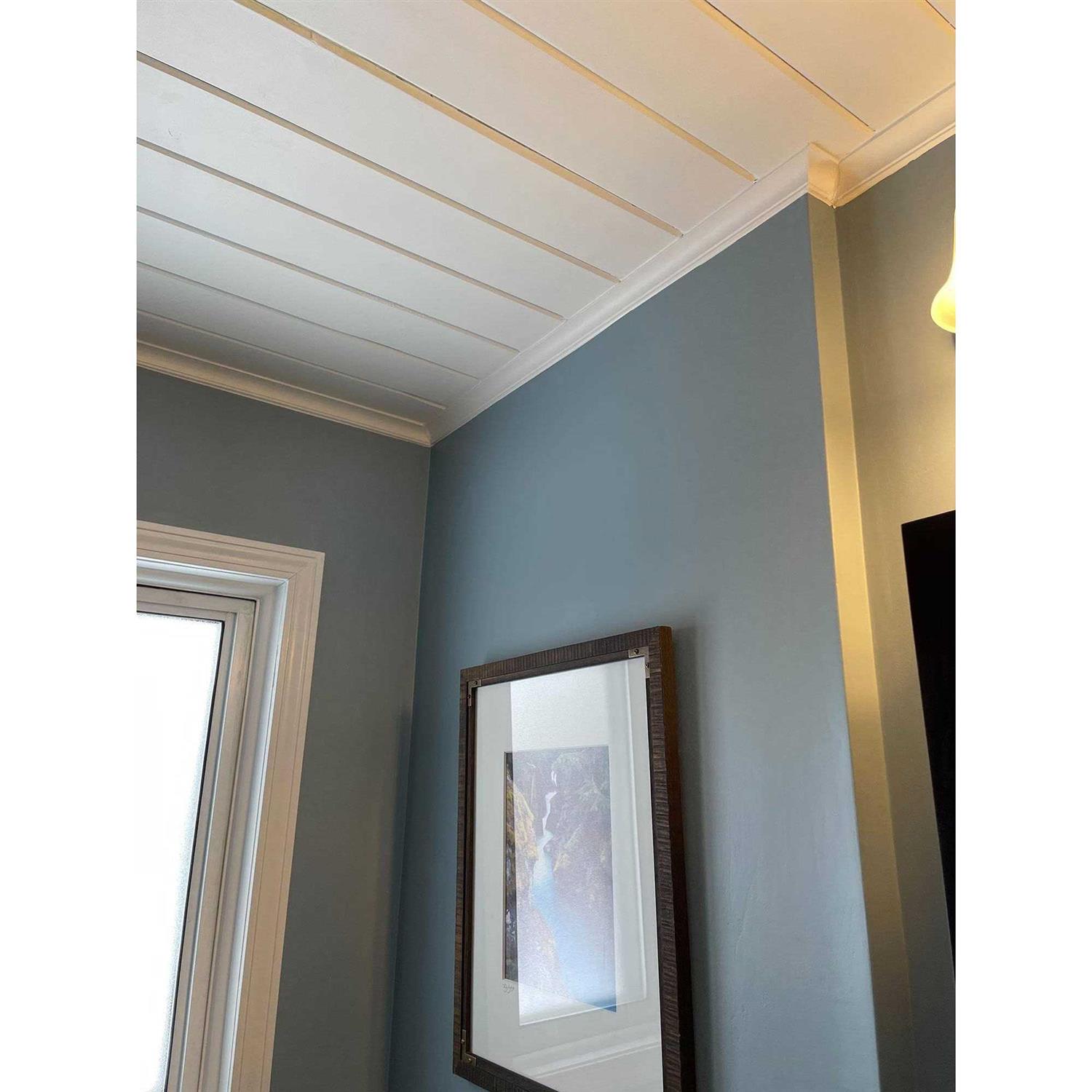 78-3/4 in Primed White Plain Polystyrene Crown Moulding Orac Decor - Image 3