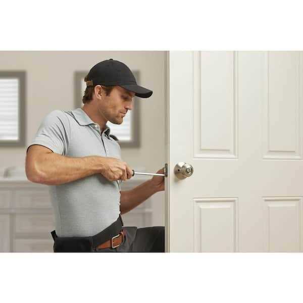 Defiant Hartford Satin Nickel Bed/Bath Door Knob Contractor Pack - Image 4