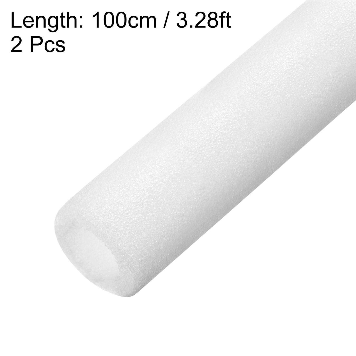 Uxcell Foam Tube for Protecting Pipes and Heat Preservation 3.28 Ft Length 1.18in ID OD Pipe Insulation Kits White - Image 5