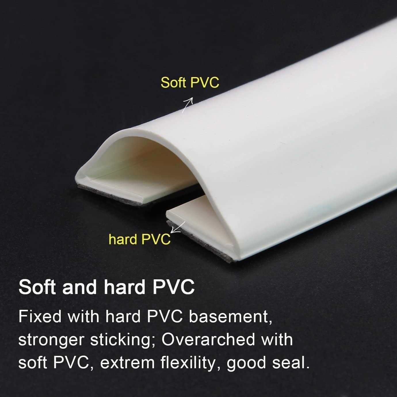 Under Door Draft Blocker Draught Excluder Self-Adhesive Rubber Door Bottom Seal Strip Under Door Sweep Weather Stripping Door Gap Stopper - Image 3