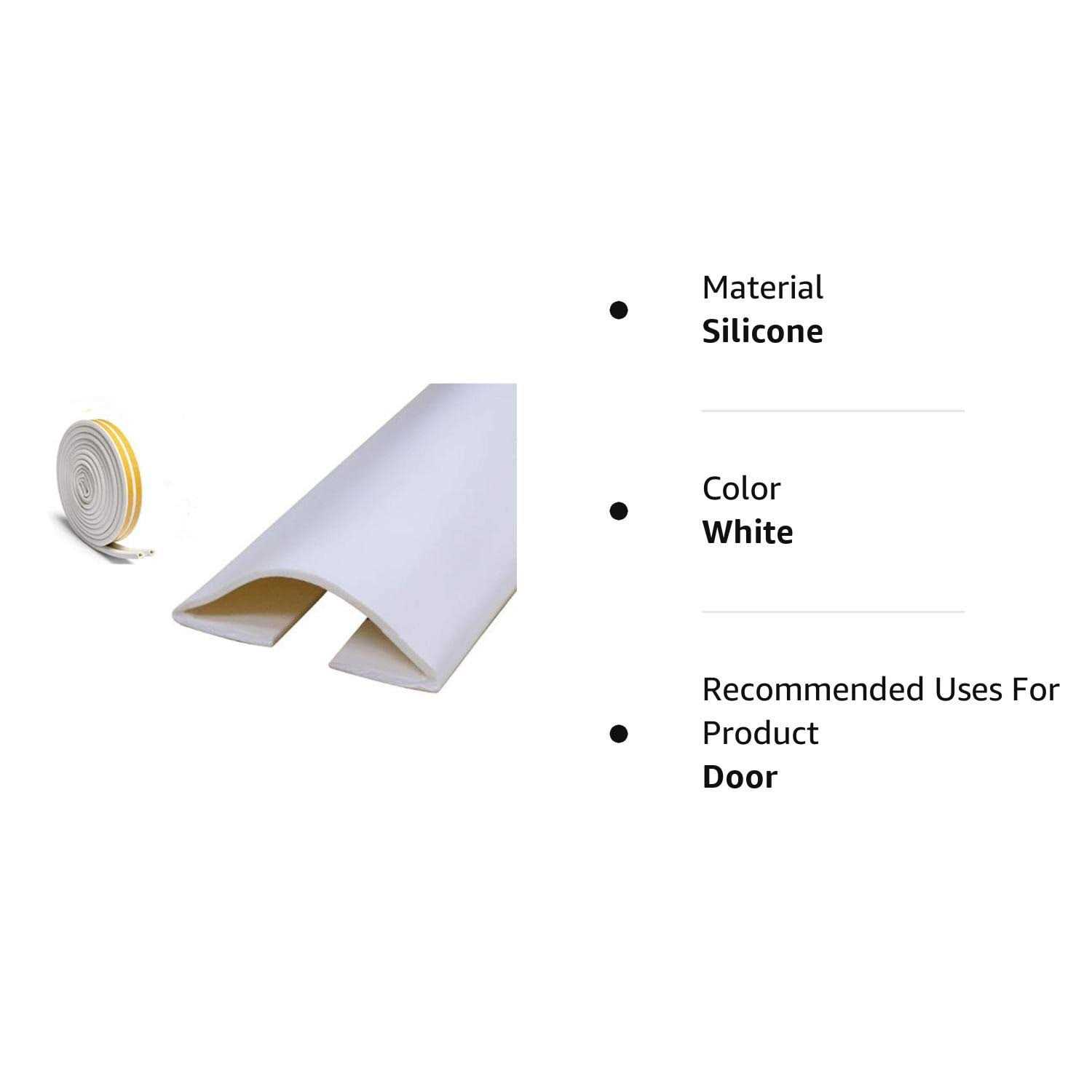 Under Door Draft Blocker Draught Excluder Self-Adhesive Rubber Door Bottom Seal Strip Under Door Sweep Weather Stripping Door Gap Stopper - Image 4