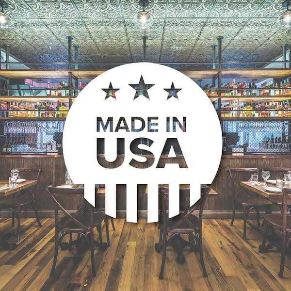 American Tin Ceilings Pattern #3 in Stainless Steel 2 ft. x 2 ft. Nail Up Tin Ceiling Tile - Image 4