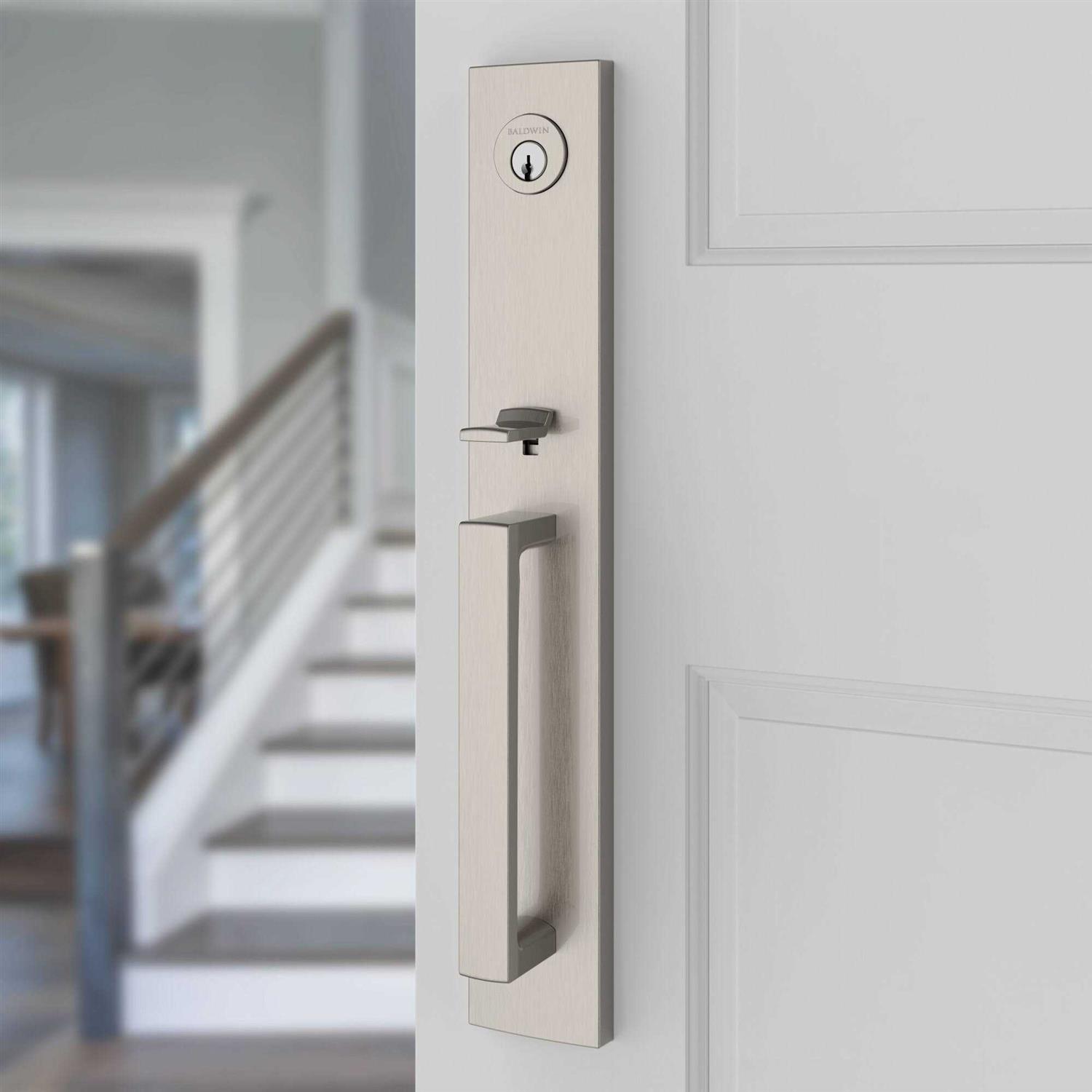 Baldwin Santa Cruz Full Plate Single Cylinder Keyed Entry Handleset - Image 4