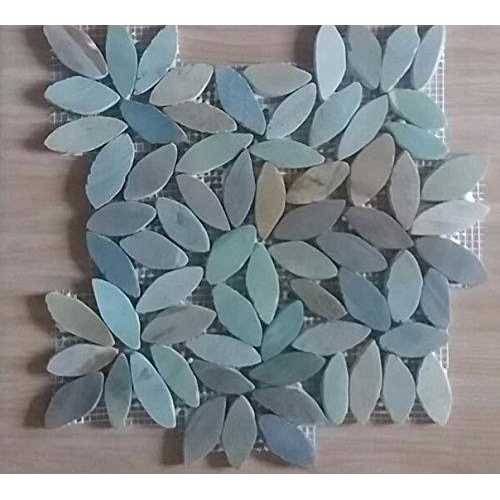 FuStone Pebble Tiles Pebble Stone Tiles Interlocking Flower Mosaic Floor Tiles Kitchen, Bathroom, and Patio Flooring Natural - Image 3