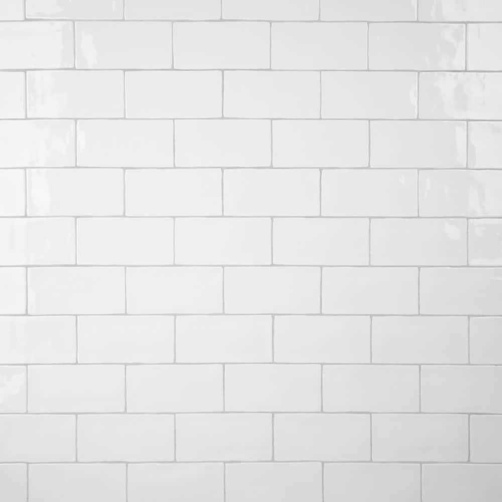 Merola Tile Castillo White 3-in x Ceramic Wall Tile