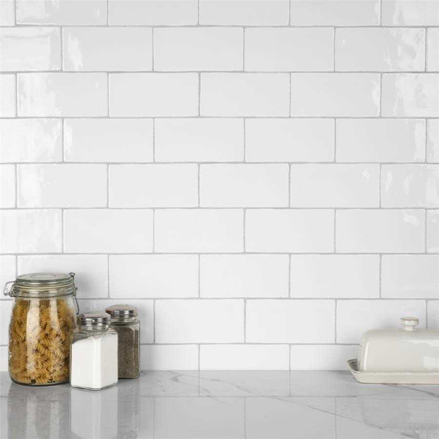 Merola Tile Castillo White 3-in x Ceramic Wall Tile - Image 5