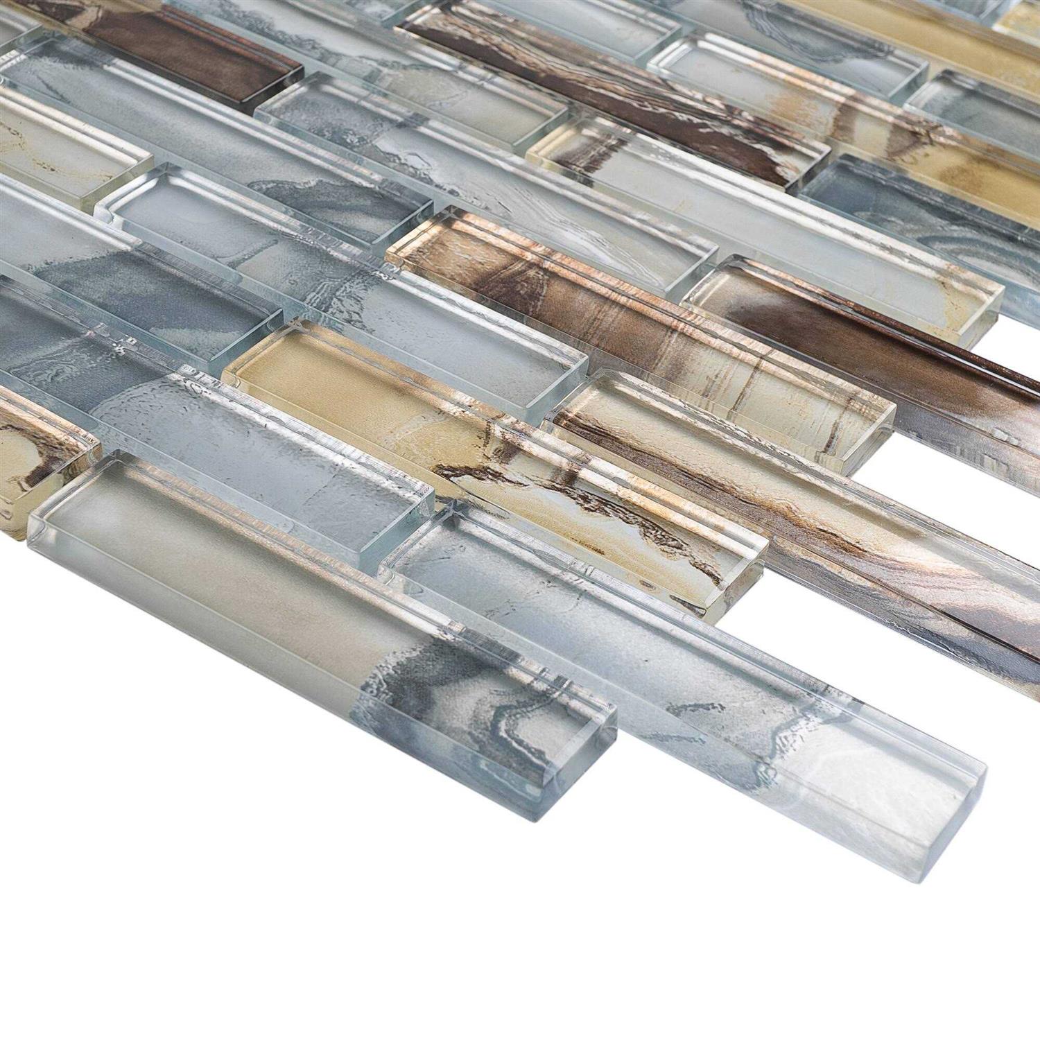 Supreme Tile TileGen. Sahara Glass Mosaic in Blue Wall Tile - Image 3