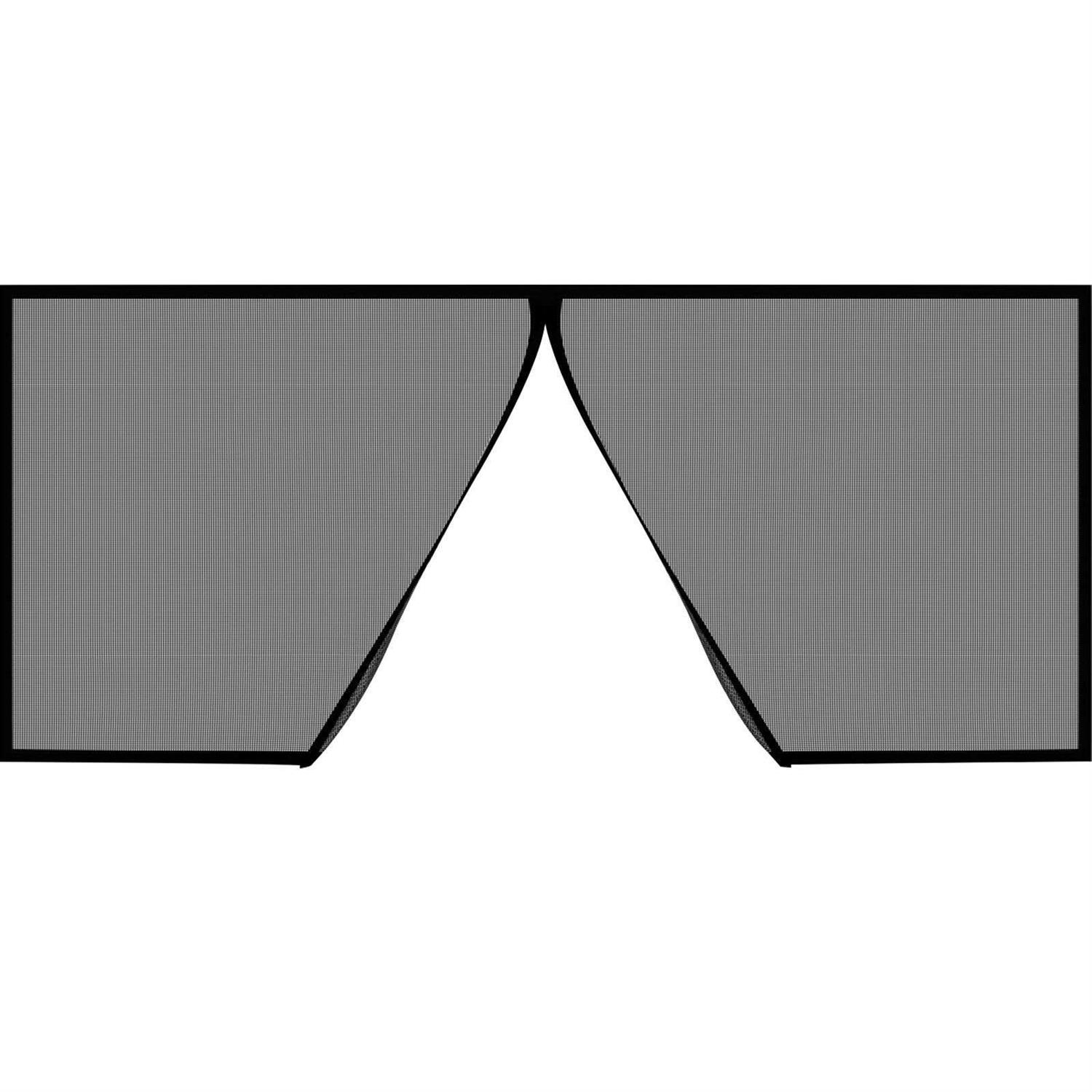 VEVOR Garage Door Screen 7 ft for 2 Cars Heavy-Duty Fiberglass Mesh for Quick Entry with Self Sealing Magnet and Weighted Bottom - Image 3