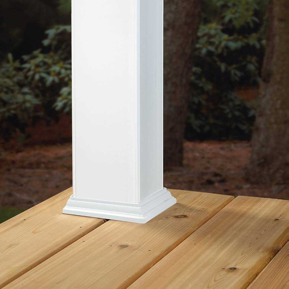 Deckorators 4-in-in x 4-in-in x 3-ft White Composite Deck Post Sleeve - Image 3
