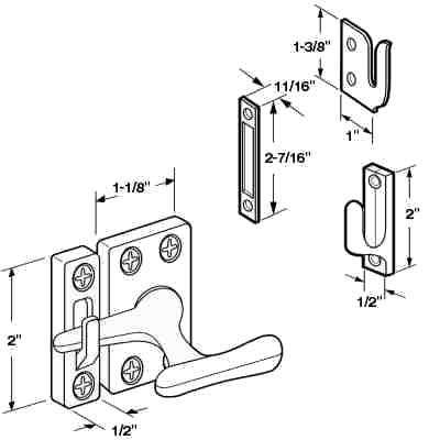 Defender U 9935 Security Casement Window Sash Lock - Image 5