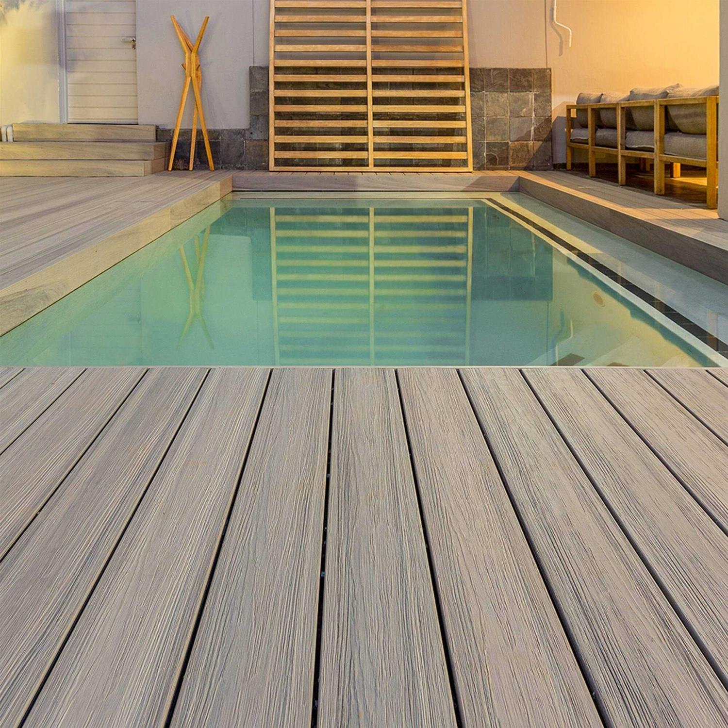 Fortress Infinity IS 1 in. x 6 in. x 8 ft Grey Composite Deck Boards - Image 5