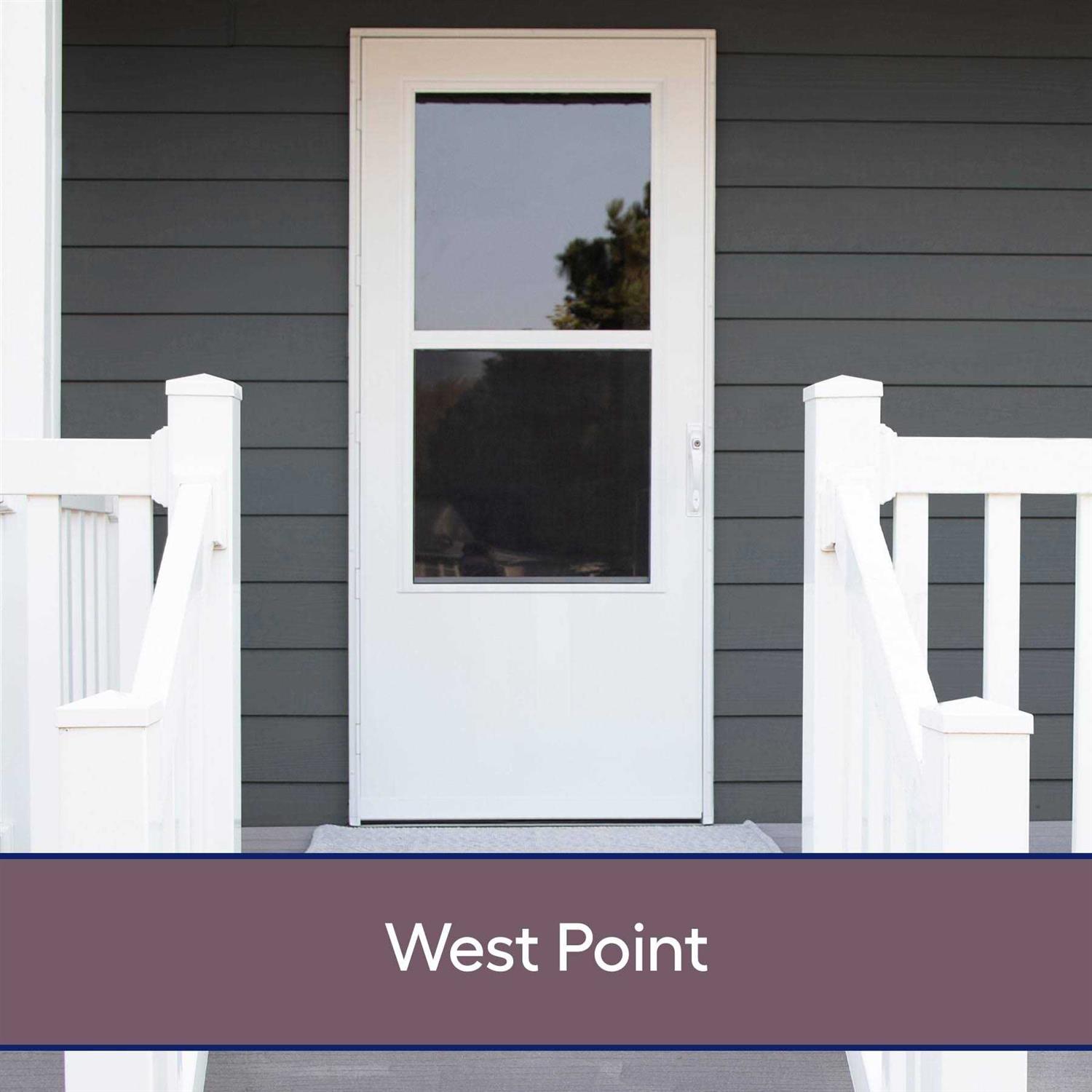 Larson 36-in x 81-in Brown Mid-View Storm Door - Image 4