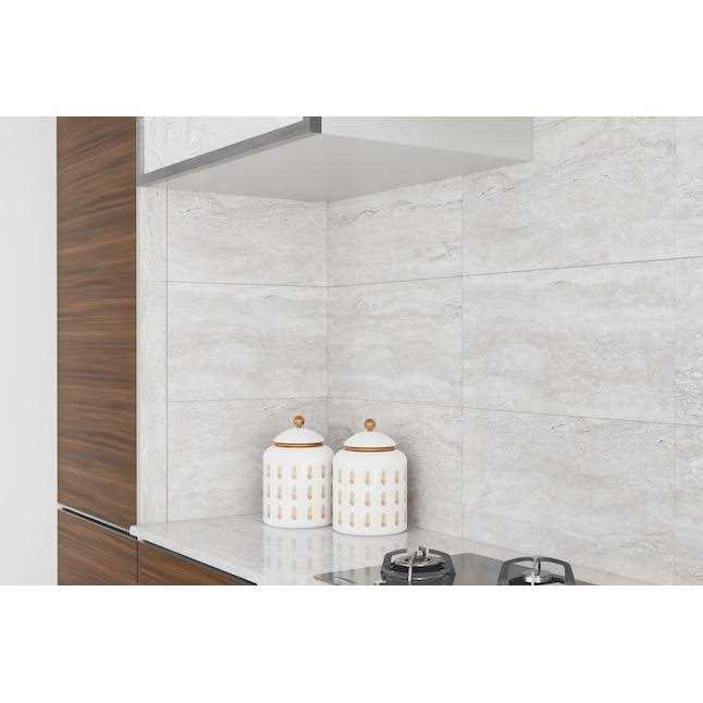 Style Selections Torin Gray 12-in x 24-in Polished Porcelain Marble Look Tile JJ-TLL - Image 5