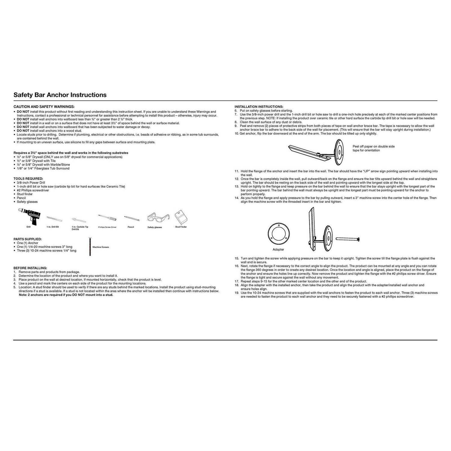 Delta DF549 Grab Bar Anchor - Image 3