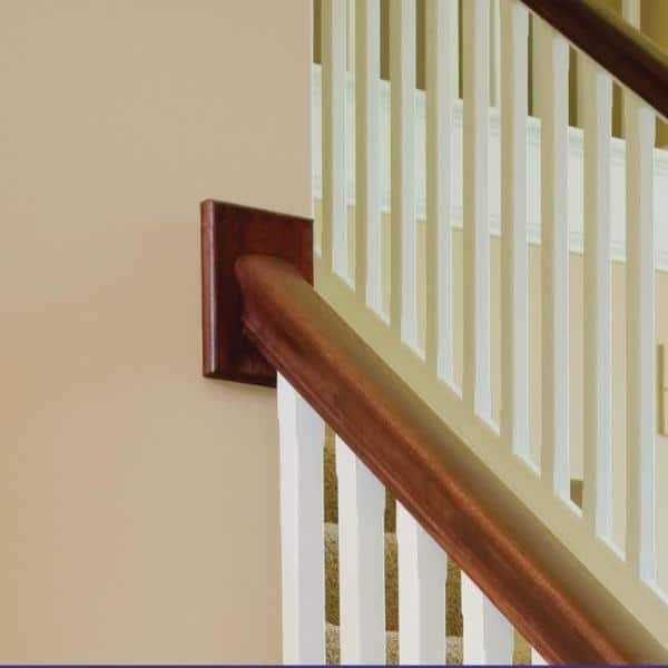Stair Parts 7327 4-1/2 in. x 6 in. Unfinished Craftsman Rosette Handrail Fitting - Image 3