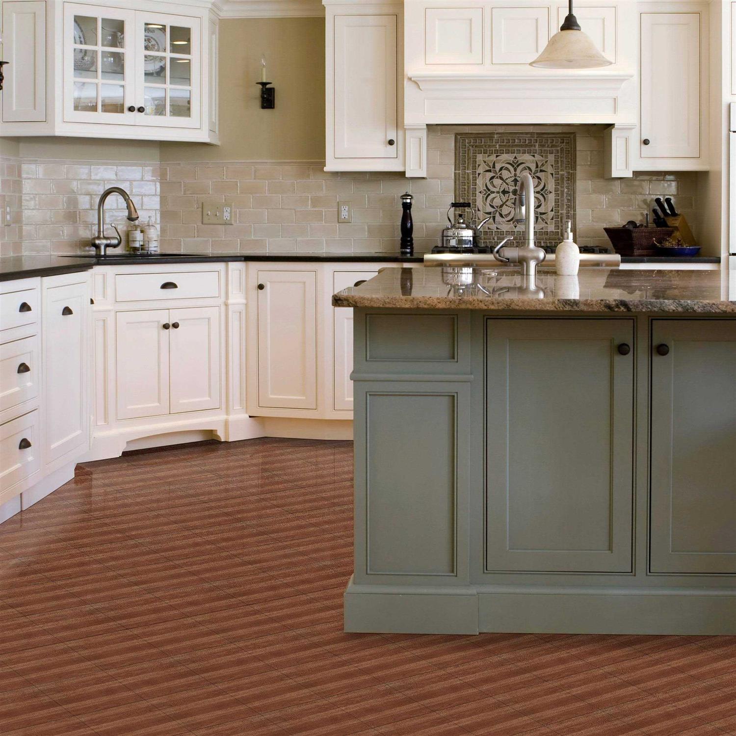 Achim Tivoli Brick Pavers 12x12 Self Adhesive Vinyl Floor Tile - Image 3