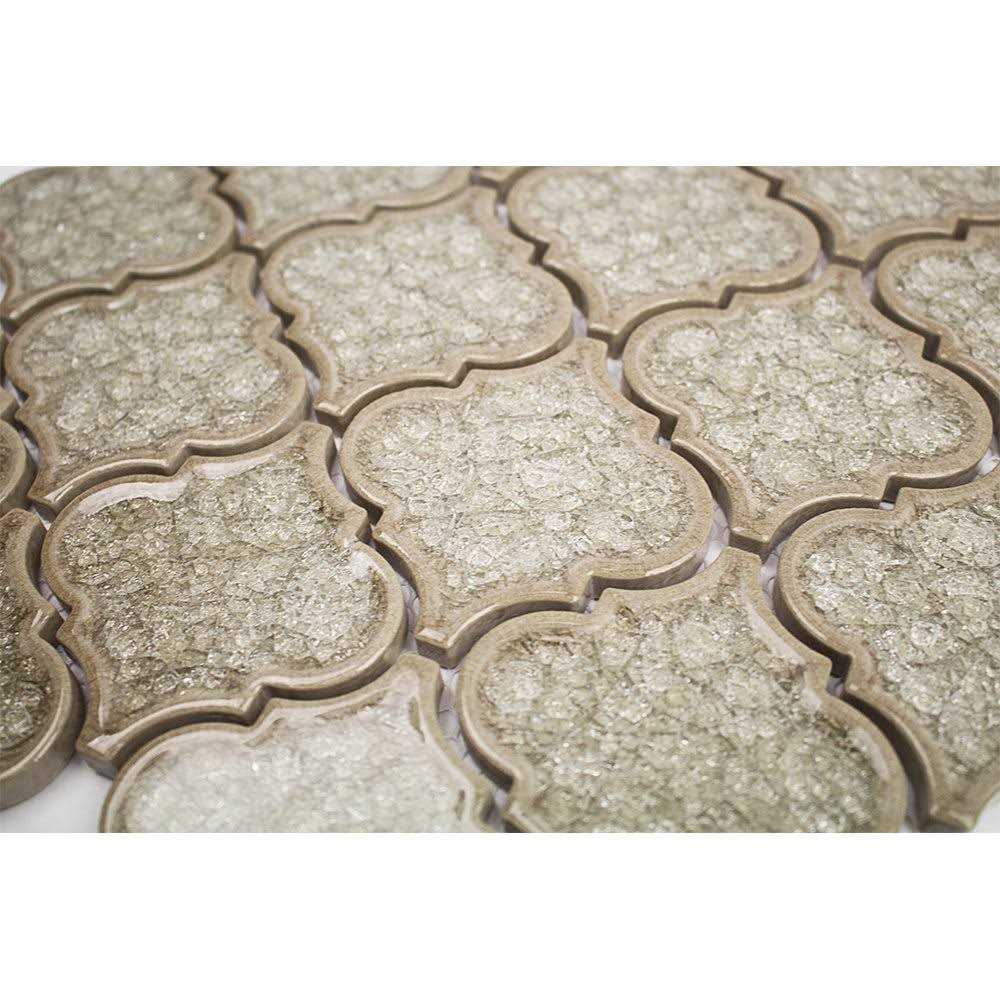 Roman 3 x 3 Glass Novelty Mosaic Wall Tile Ivy Hill Tile - Image 5