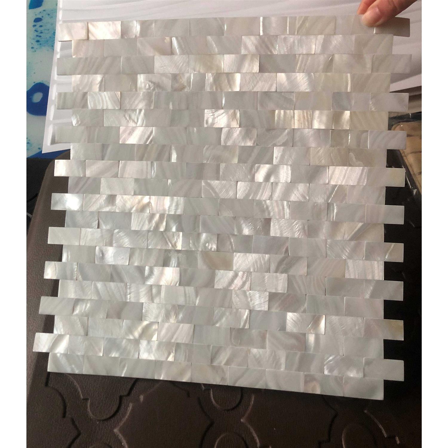 Art3d Mother of Pearl Shell Mosaic Tile for Kitchen Backsplash - Image 3