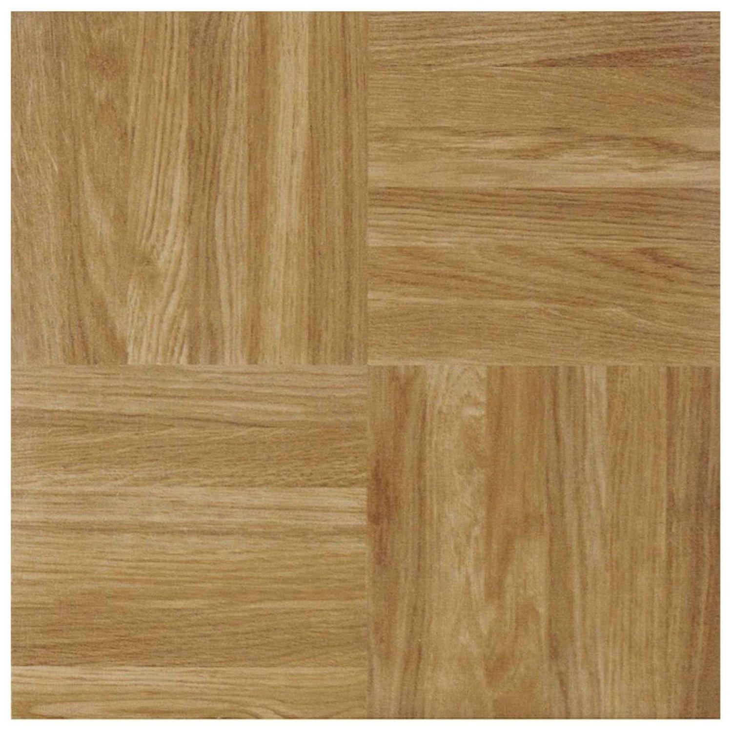 Achim Nexus Oak Parquet 12 Inch x 12 Inch Self Adhesive Vinyl Floor Tile #232 - Image 3